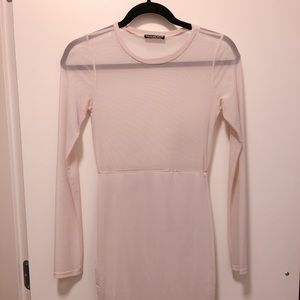 Nude see through FashionNova dress
